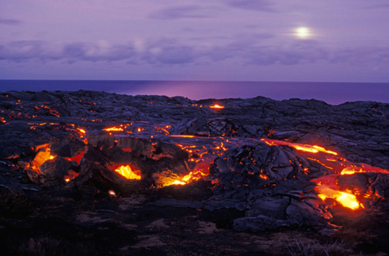 Inside the cones of volcanoes on Hawaii’s Big Island, scientists have actually measured zero sound levels. But that’s on a windless day when no helicopters are flying. Instead, head to the Holei Sea Arch and go inland across the old lava. Listen to the earth form itself anew in hisses and cracks.